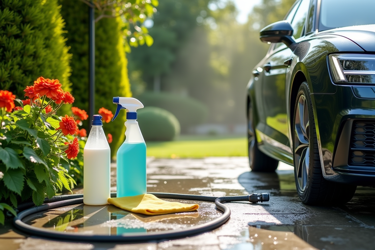 voiture jardin